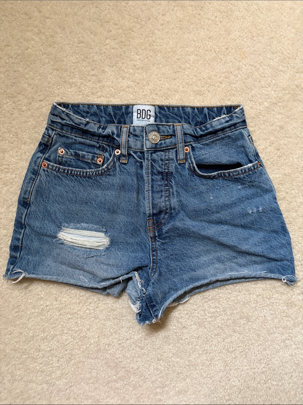 BDG Distressed Summer Cutoff Jean Shorts